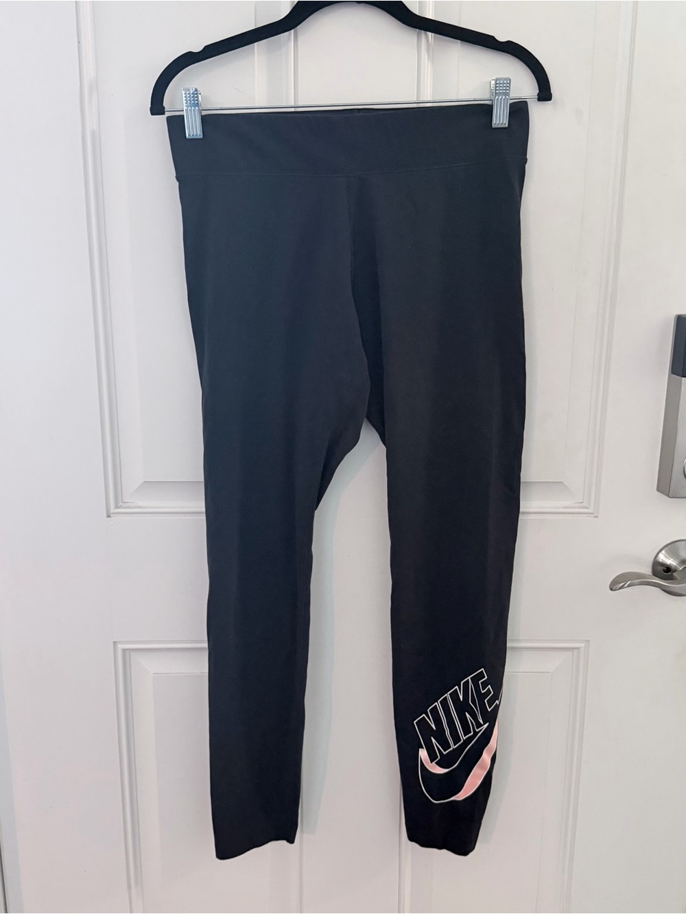 Nike Logo Leggings L | Black Athleisure